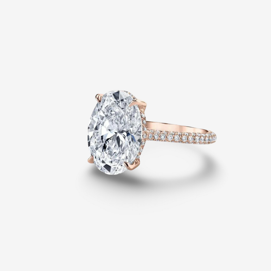 Blake Lively, 5 Carats Oval Shape, Rose Gold, Engagement Ring