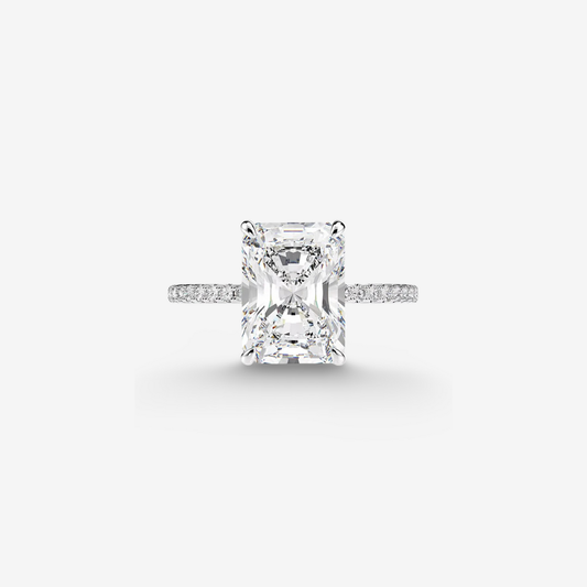 Radiant Cut Engagement Ring, 5 Carats