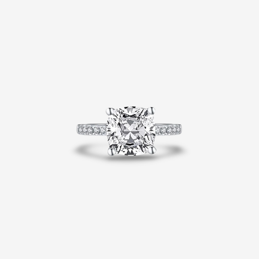 Cushion Cut Engagement Ring, 3.25 Carats