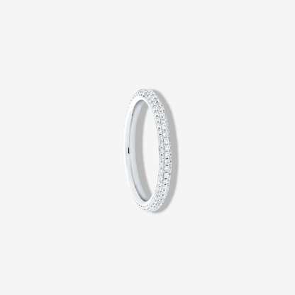 Frida Aasen, 3 Row Micro Pave Eternity Band
