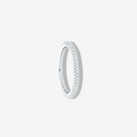 Frida Aasen, 3 Row Micro Pave Eternity Band