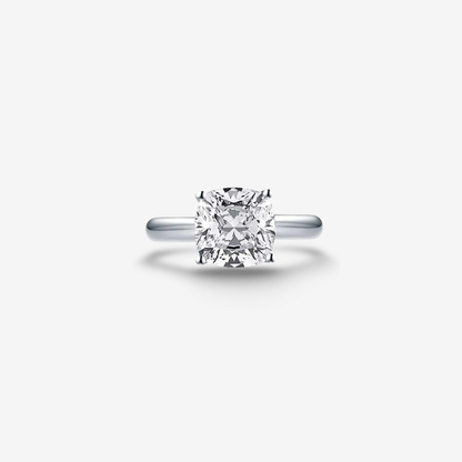 Cushion Cut Engagement Ring, 3 Carats, Sterling Silver