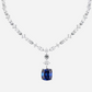 Cushion Cut Sapphire Pendant