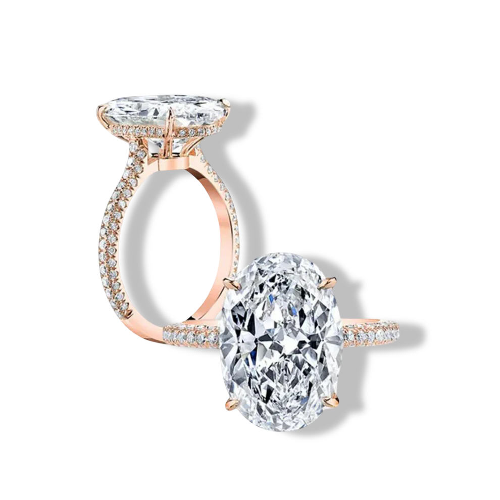 Blake Lively, 5 Carats Oval Shape, Rose Gold, Engagement Ring