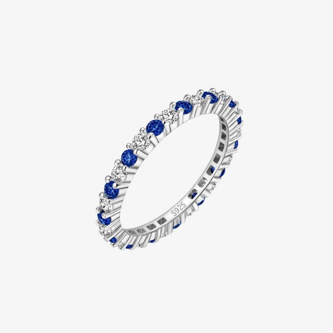 Carolyn Bessette Kennedy Sapphire Eternity Ring - MargalitRings