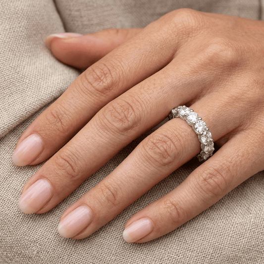 Classic Full Stack Eternity Ring - MargalitRings