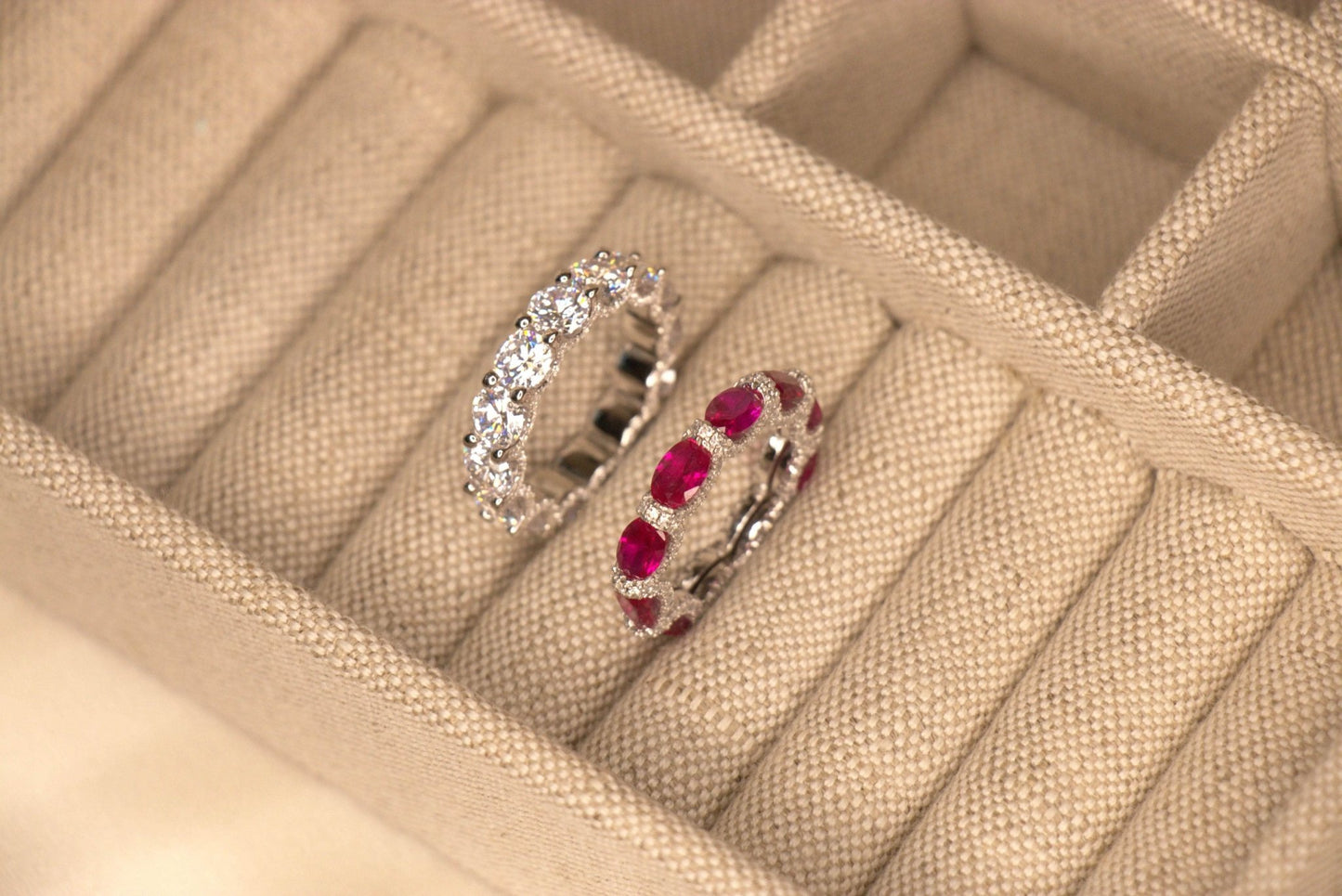 Classic Full Stack Eternity Ring - MargalitRings