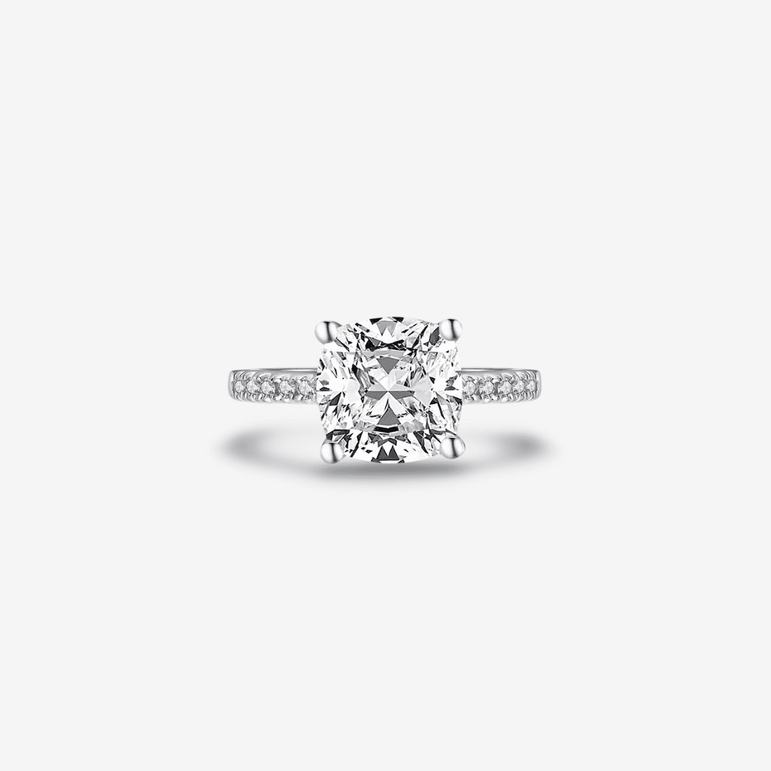 Cushion Cut Engagement Ring, 3.25 Carats - MargalitRings