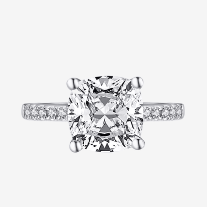 Cushion Cut Engagement Ring, 3.25 Carats - MargalitRings