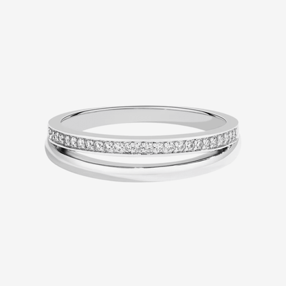 Double Band Eternity Ring, Gold - MargalitRings