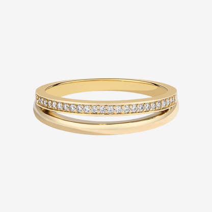 Double Band Eternity Ring, Silver - MargalitRings