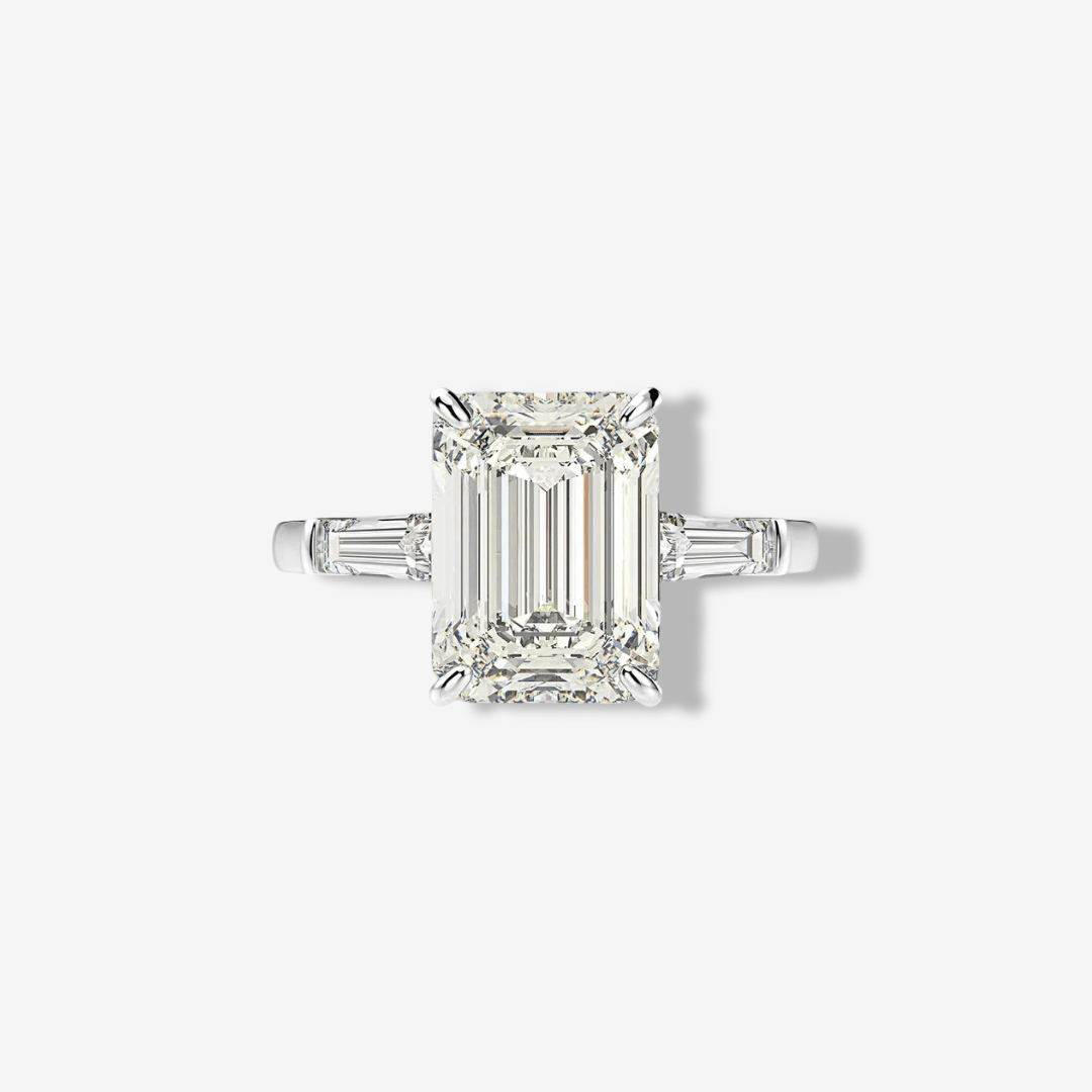 Emerald Cut, Engagement Ring, 5 Carats - MargalitRings
