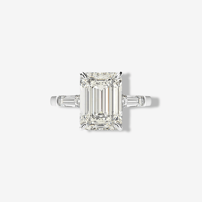 Emerald Cut, Engagement Ring, 5 Carats - MargalitRings