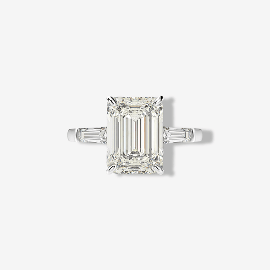 Emerald Cut, Engagement Ring, 5 Carats - MargalitRings