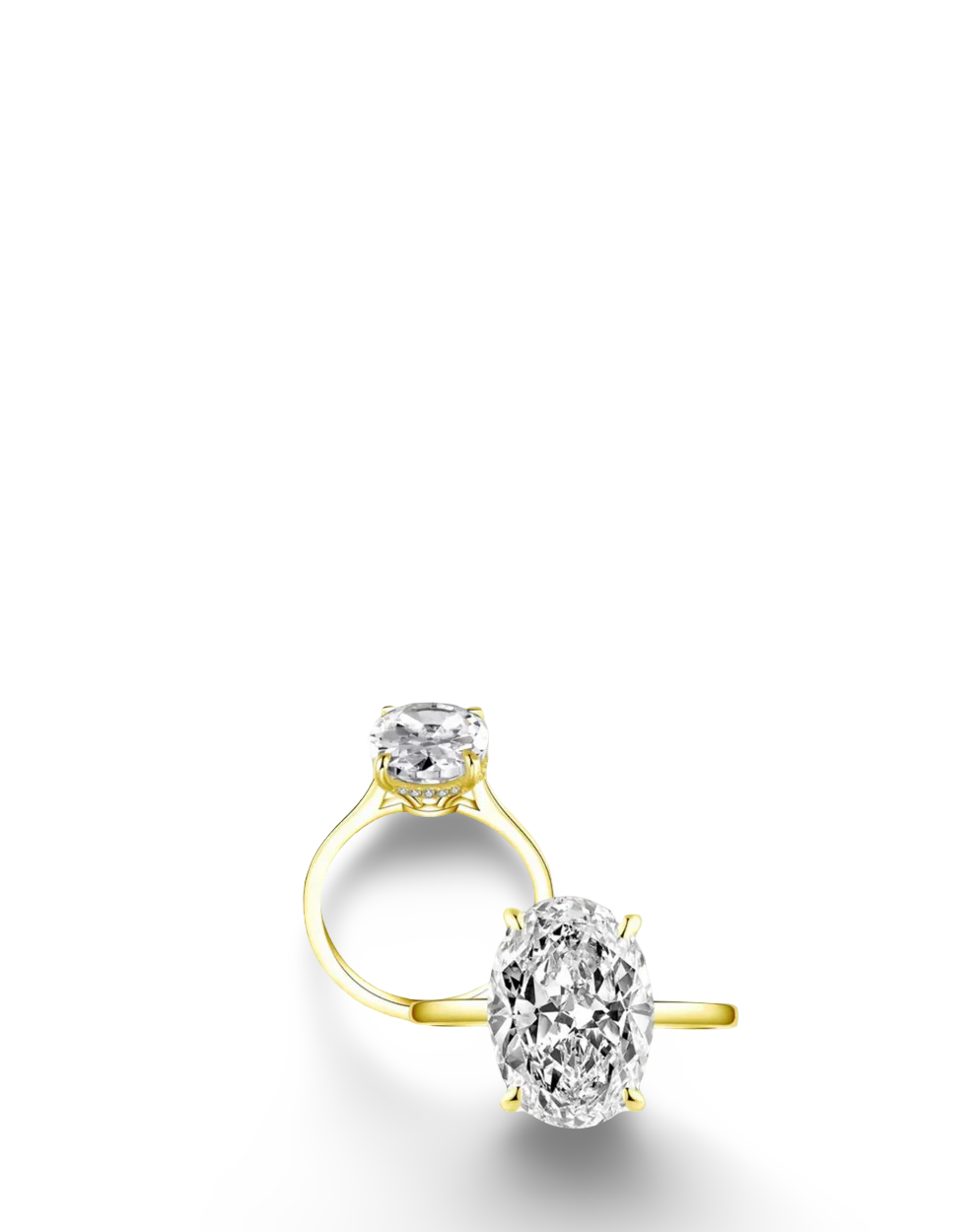 Hailey Bieber, Oval Cut Ring, 6 Carats, Gold