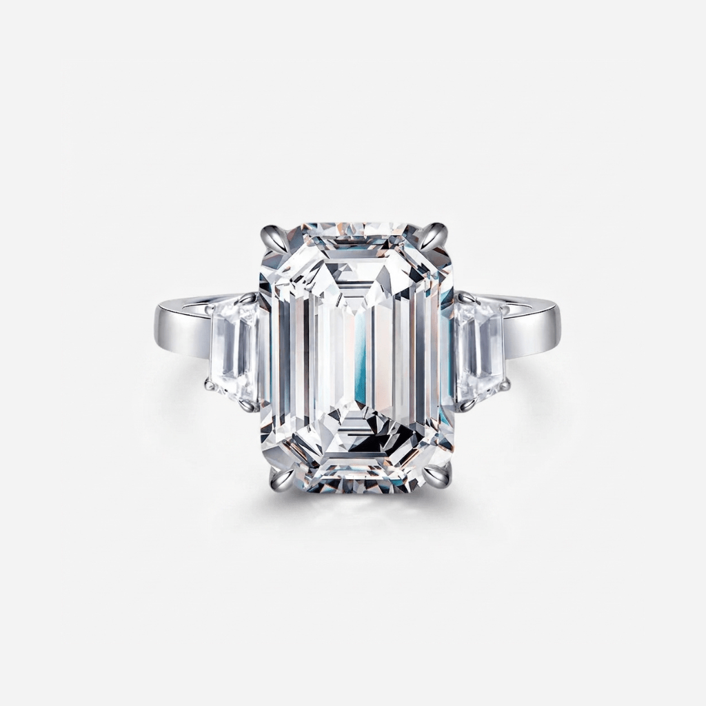 Kim Kardashian, Emerald Cut Engagement Ring, 10 Carats - MargalitRings