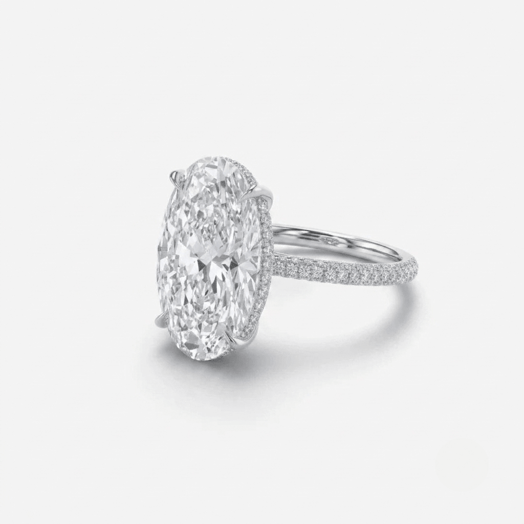 Lady Gaga, Oval Shape Engagement Ring, 6 Carats - MargalitRings