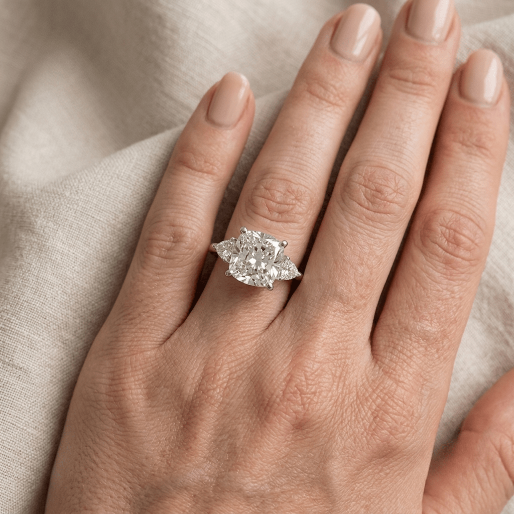 Meghan Markle Engagement Ring, Cushion Cut, 5 Carats - MargalitRings