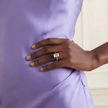 Nicola Peltz, Emerald Cut Engagement Ring, 5 Carats - MargalitRings