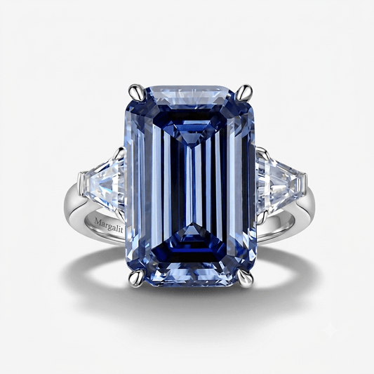 Oppenheimer Blue Diamond Ring, 30 Carats - MargalitRings