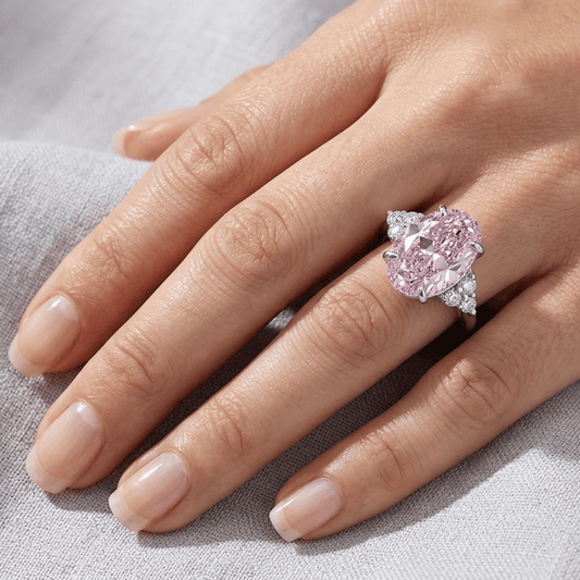 Oval Cut, 4 Carat, Fancy Yellow, Cocktail Ring - MargalitRings