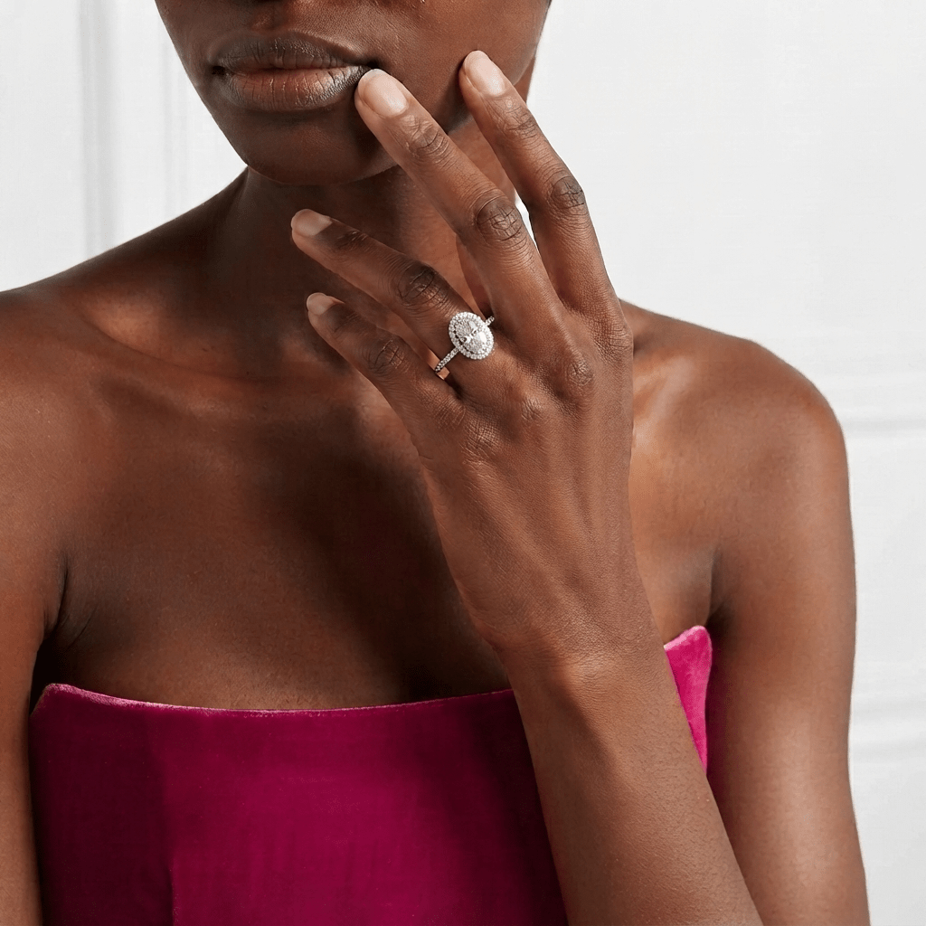 Oval Cut, Cocktail Ring For Her, 5 Carats - MargalitRings