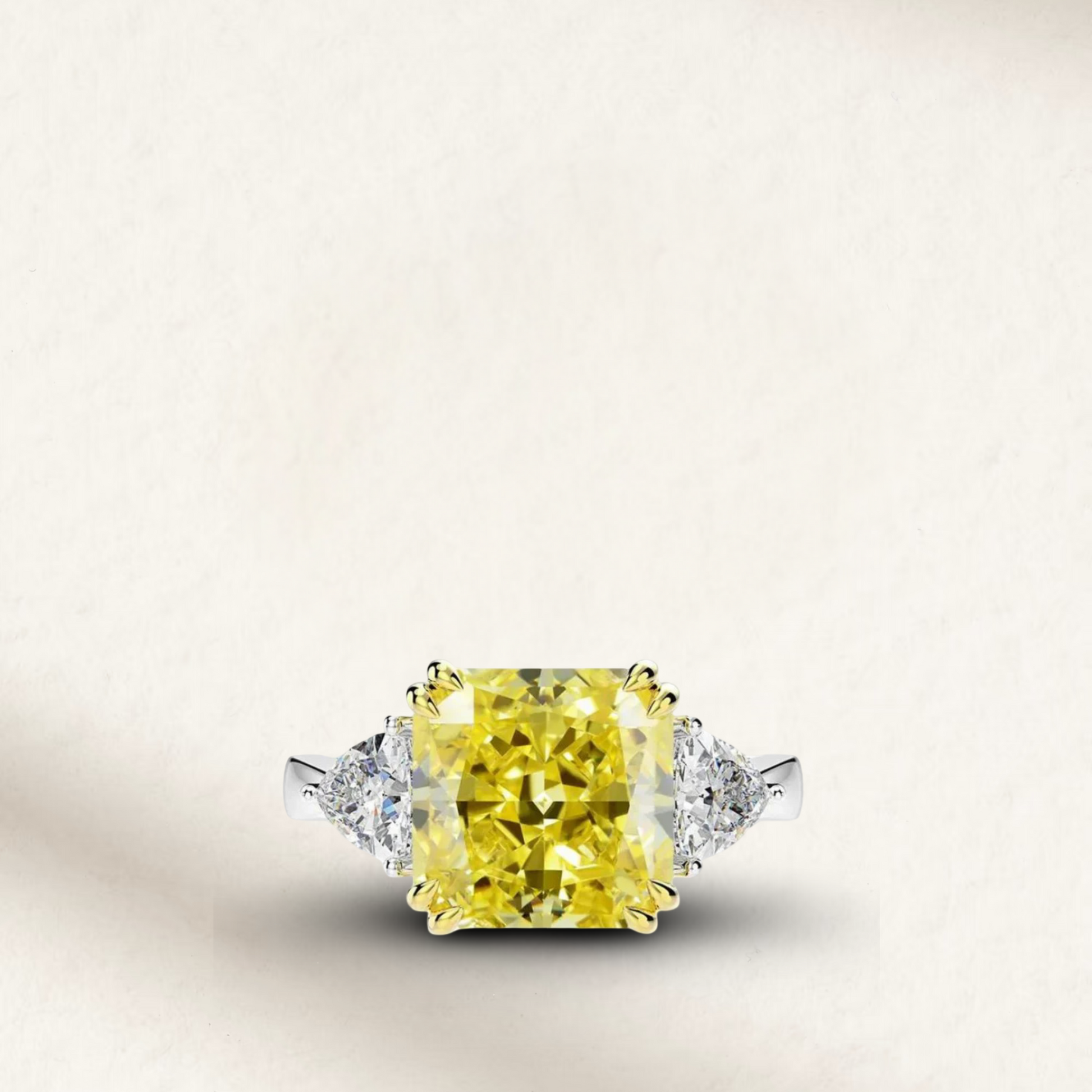 Margot Robbie as seen on Wolf of Wall Street Fancy Yellow Cocktail Ring, 10 Carat engagement ring