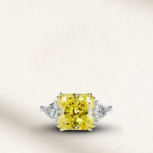Margot Robbie as seen on Wolf of Wall Street Fancy Yellow Cocktail Ring, 10 Carat engagement ring