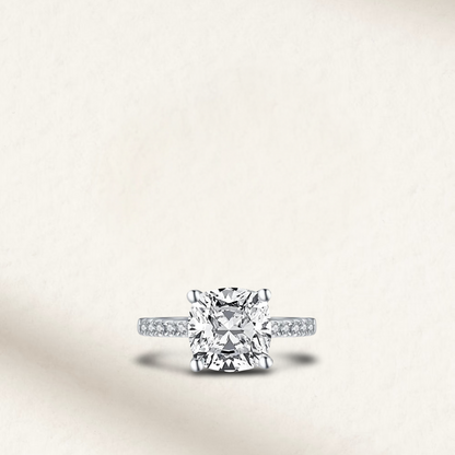 Cushion Cut Engagement Ring, 3.25 Carats