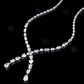 Red Carpet, Mixed Stone Lariat Necklace