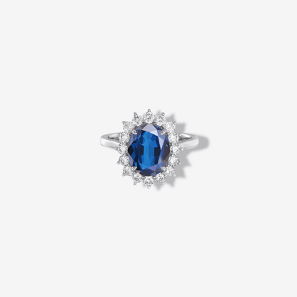 Princess Diana Engagement Ring Replica Sapphire, 6 Carats - MargalitRings