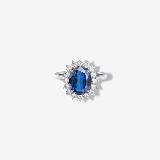 Princess Diana Engagement Ring Replica Sapphire, 6 Carats - MargalitRings