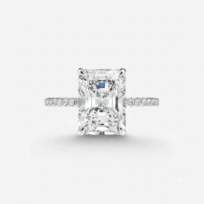 Radiant Cut Engagement Ring, 5 Carats - MargalitRings