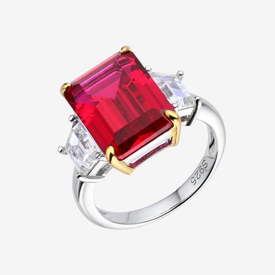 red ruby cocktail ring by margalit rings