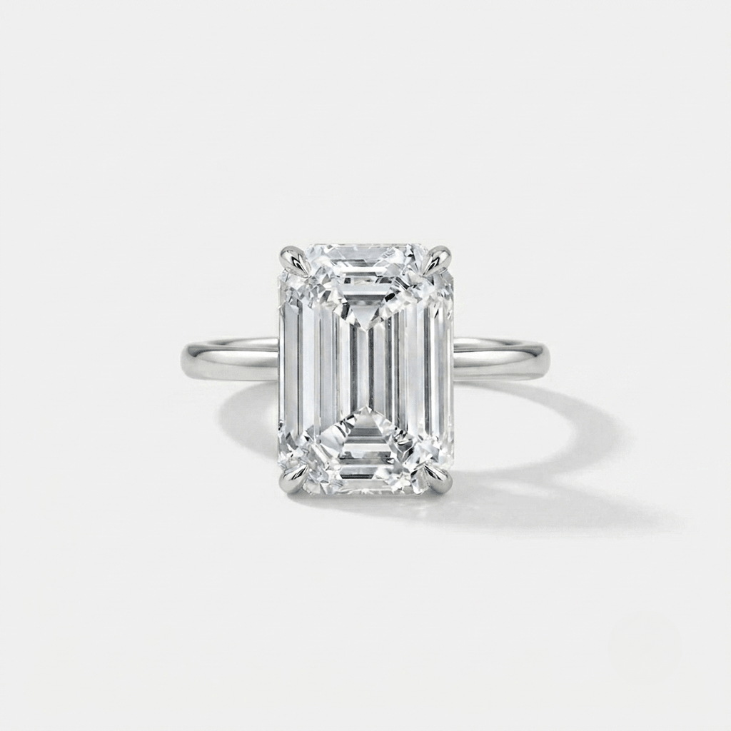 Sofia Richie Engagement Ring, Emerald Cut, 6 Carats - MargalitRings