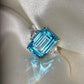 Princess Diana's Aquamarine Ring, 8.48 Carat, Emerald Cut